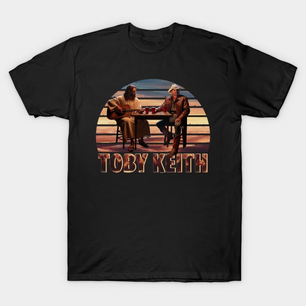 new retro toby keith and god play to the music T-Shirt by ILLUSTRATION FRIEND